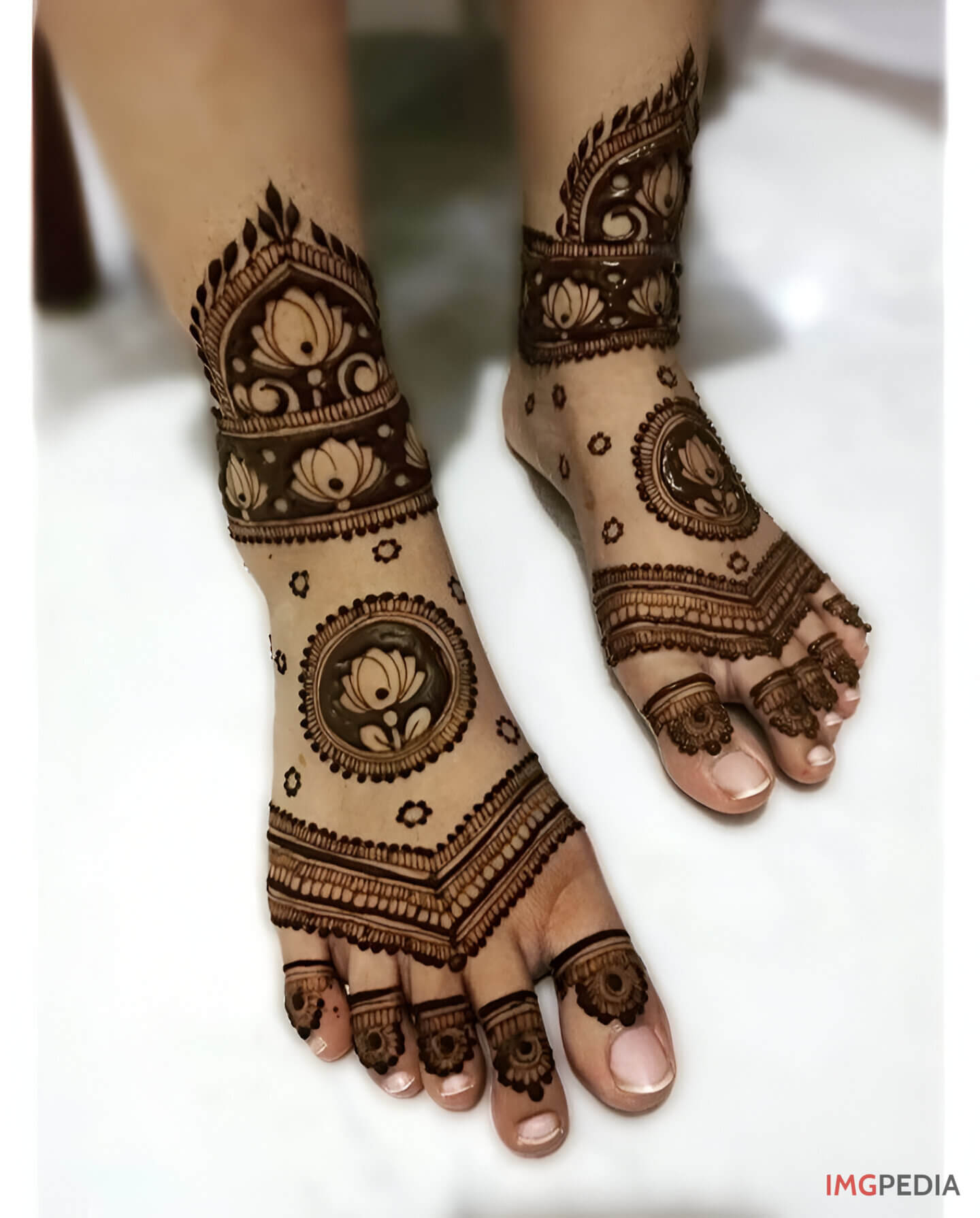 Bridal leg mehandi design 2