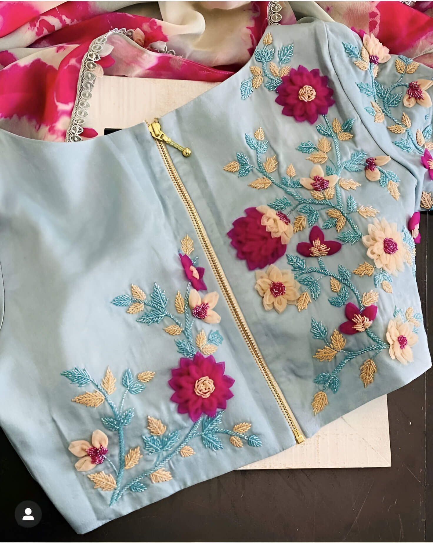 Embroidered Back Blouse 6