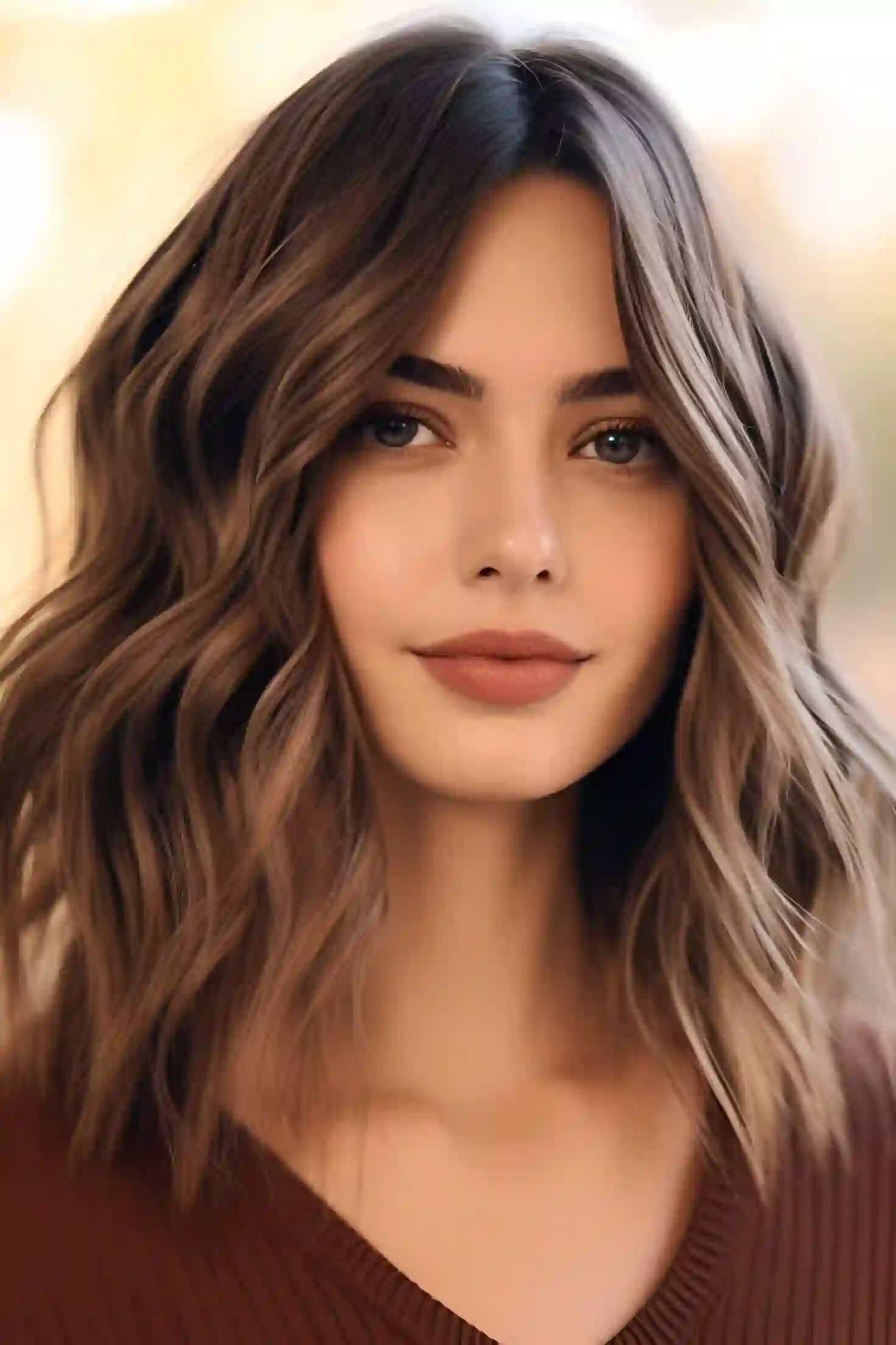 Wavy Layered Shoulder-length Hair