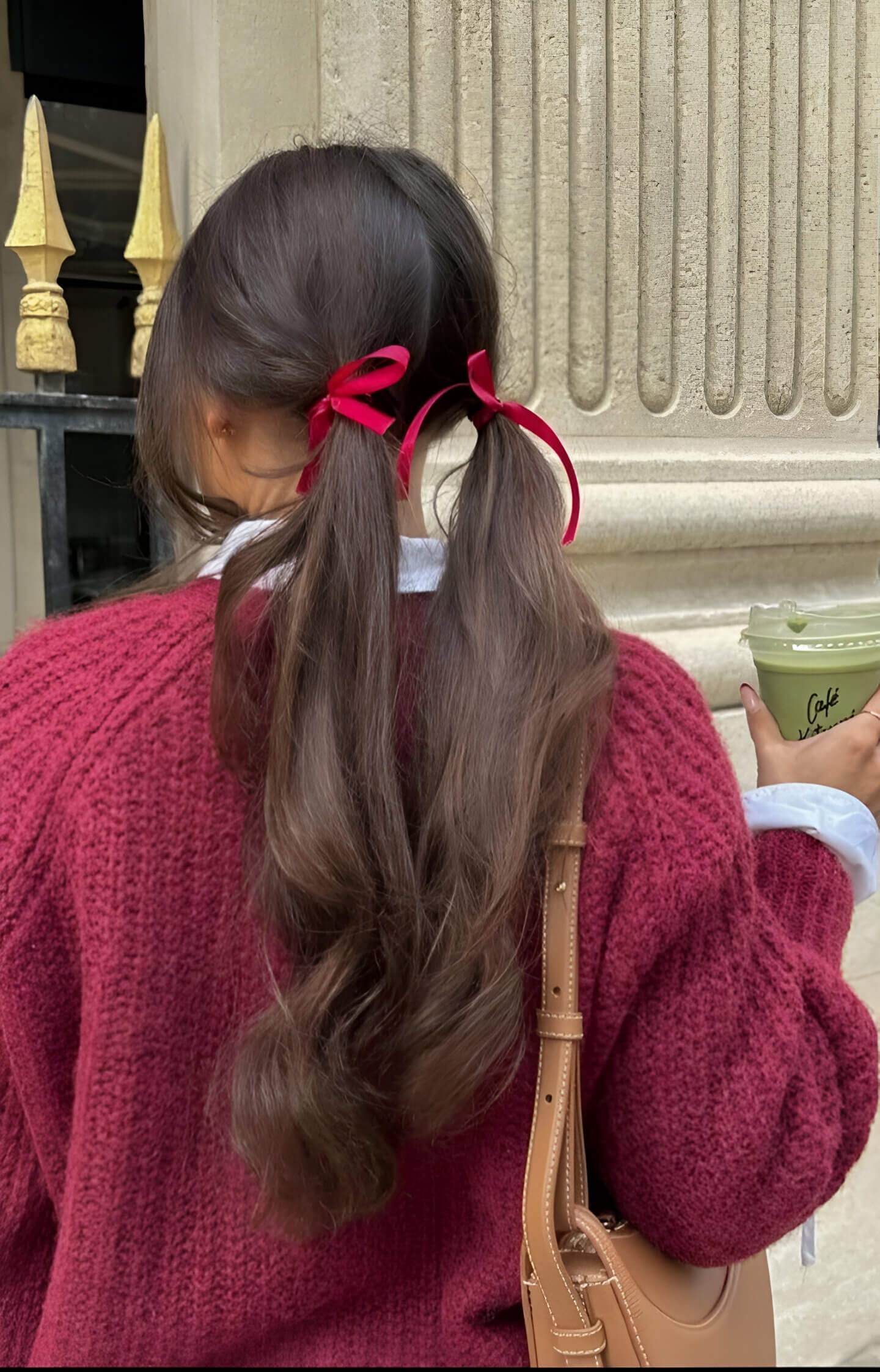 Simple Ponytail with Ribbon 4