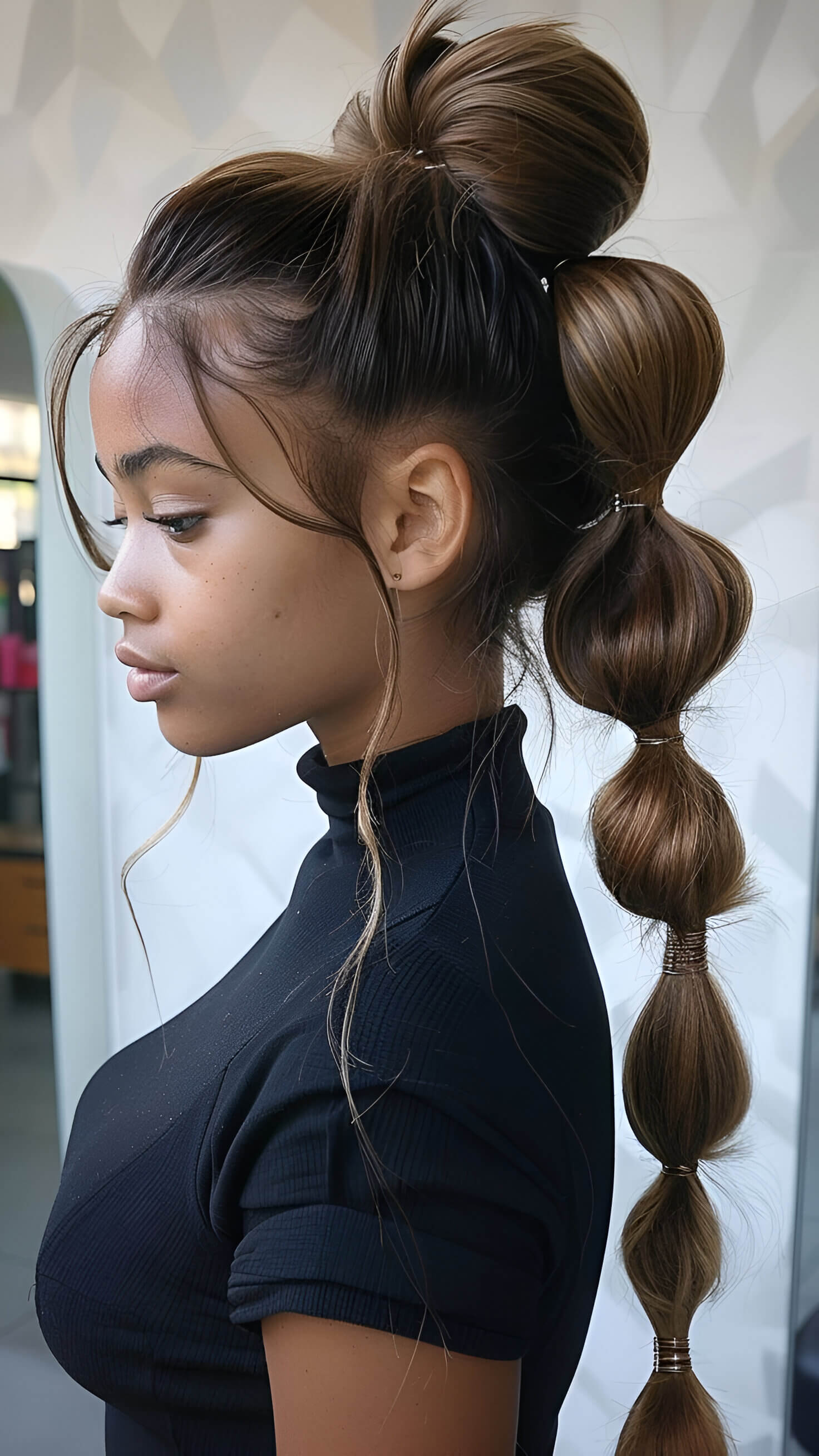 Tied Back Ponytail 4