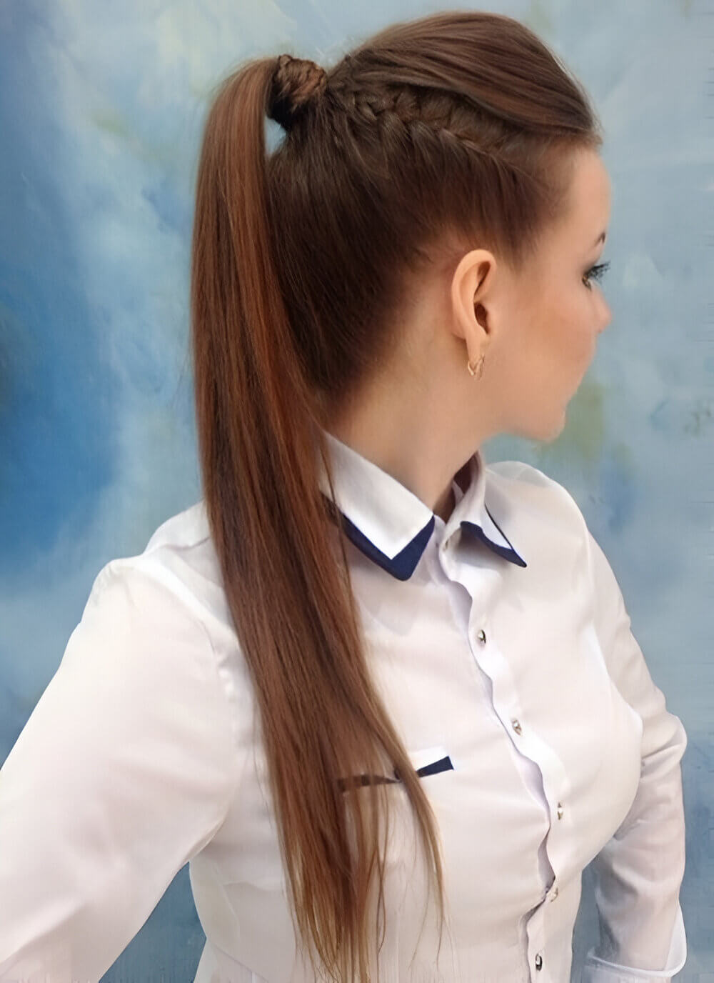 Tied Back Ponytail 8