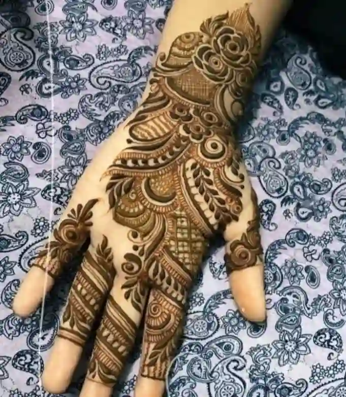 Arabic Mehndi Design Front Hand