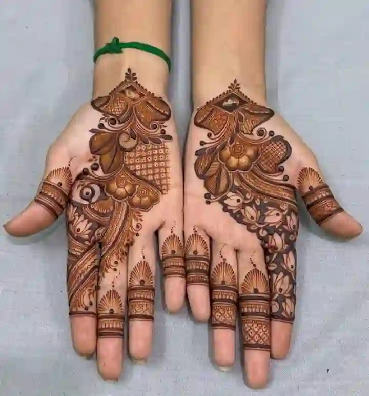 Easy Bel Mehndi Design Front Hand