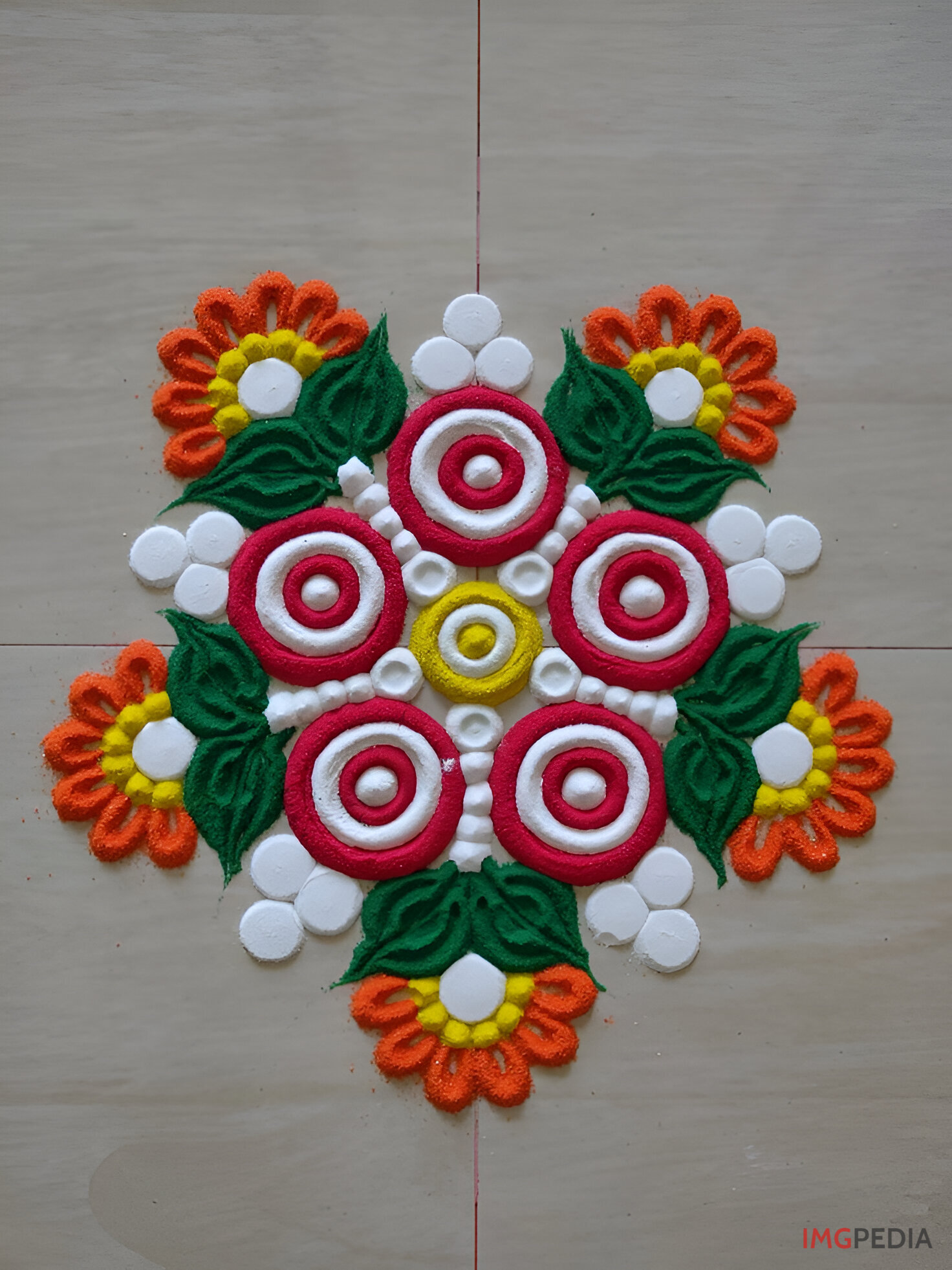 Colorful Powder Rangoli Ideas 6