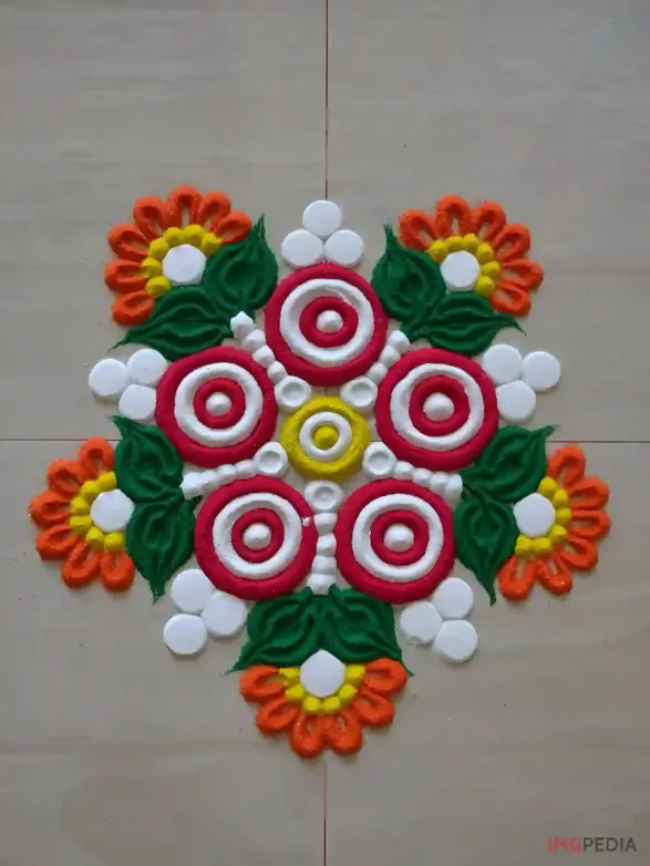 Small Colourful Rangoli Design