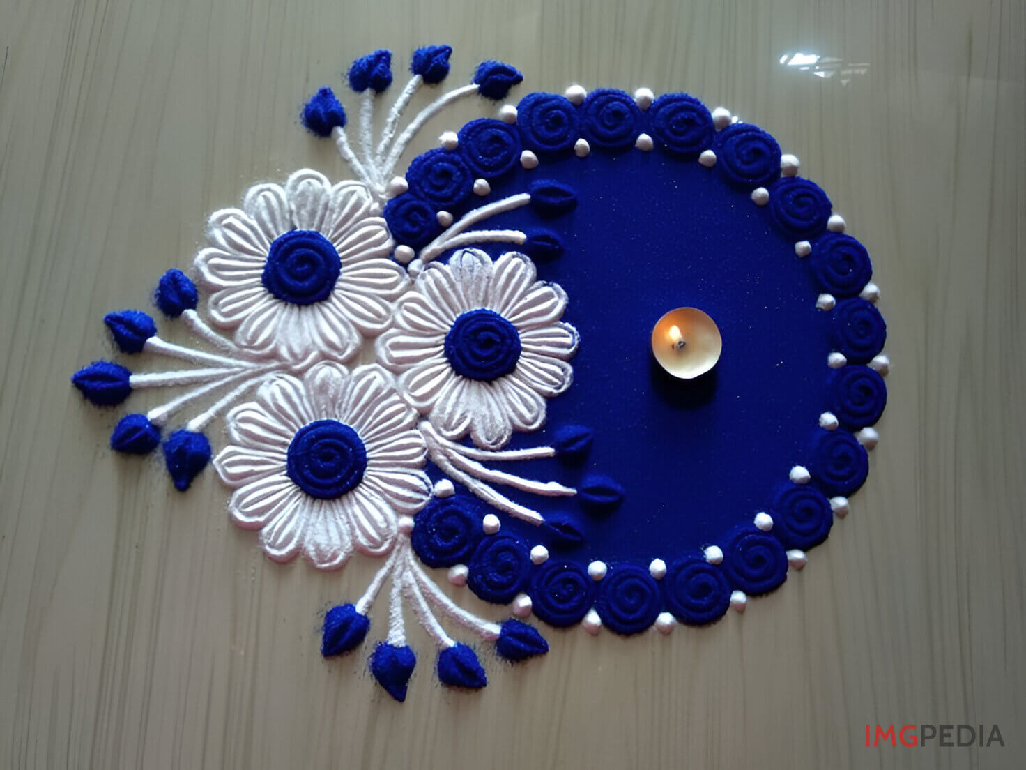 Colorful Powder Rangoli Ideas 9