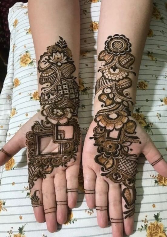 Easy Front Hand Mehndi Designs For Girls