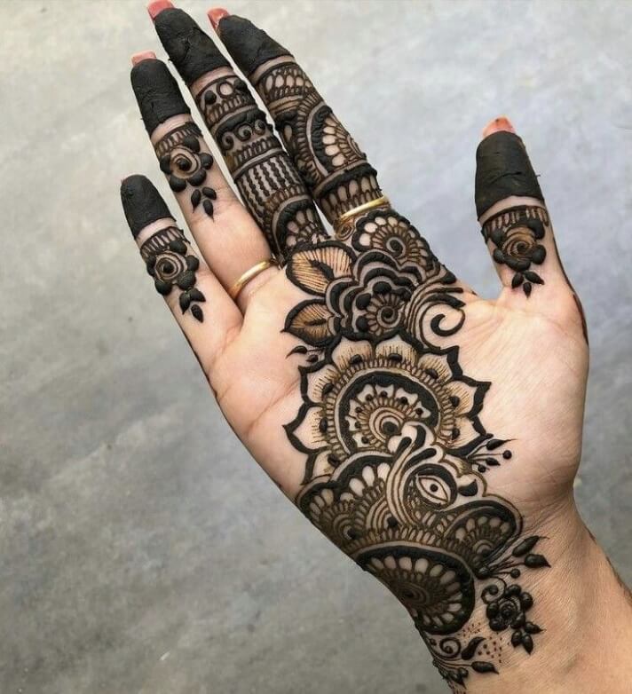 Easy Front Hand Mehndi Designs For Beginners