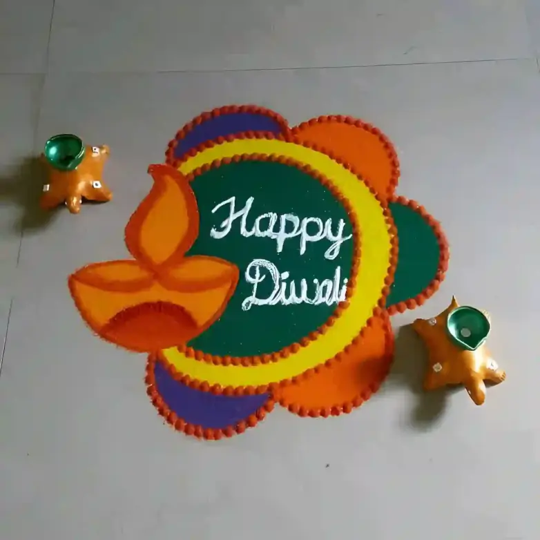 Flower Rangoli Design