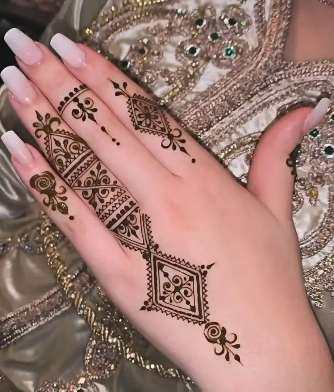 Mehndi Finger Designs Easy Front