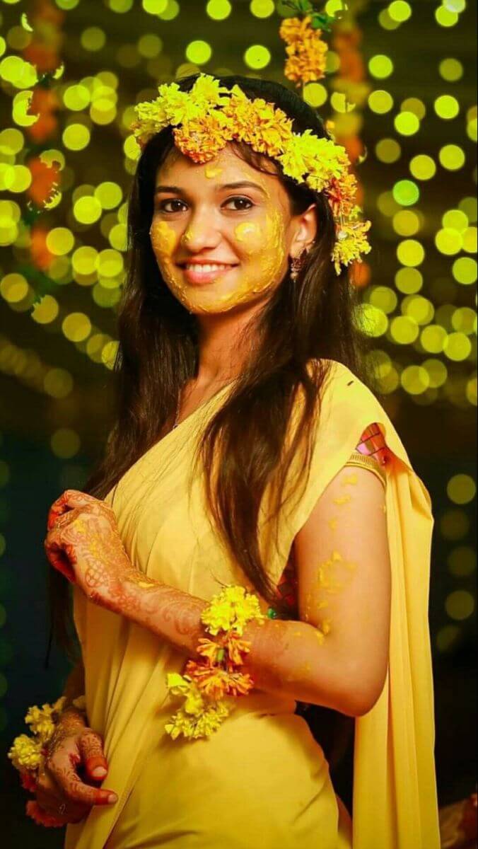 Haldi Ceremony Photoshoot Ideas 1