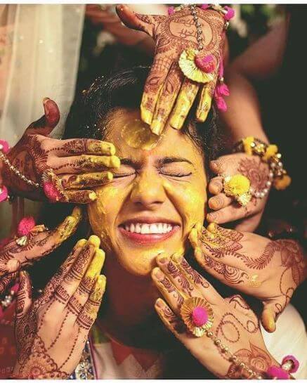 Haldi Ceremony Photoshoot Ideas 2