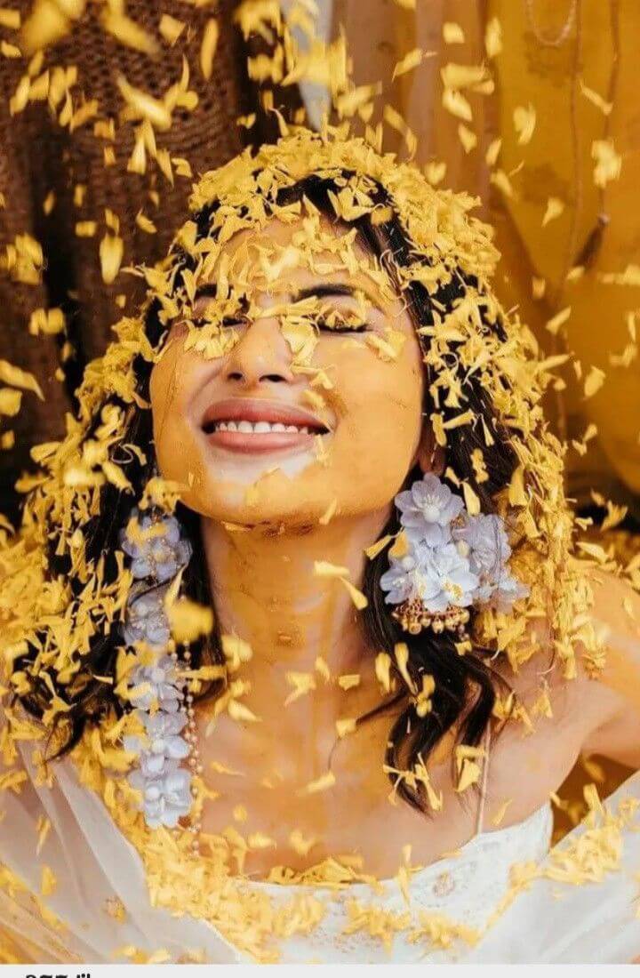 Haldi Ceremony Photoshoot Ideas 3