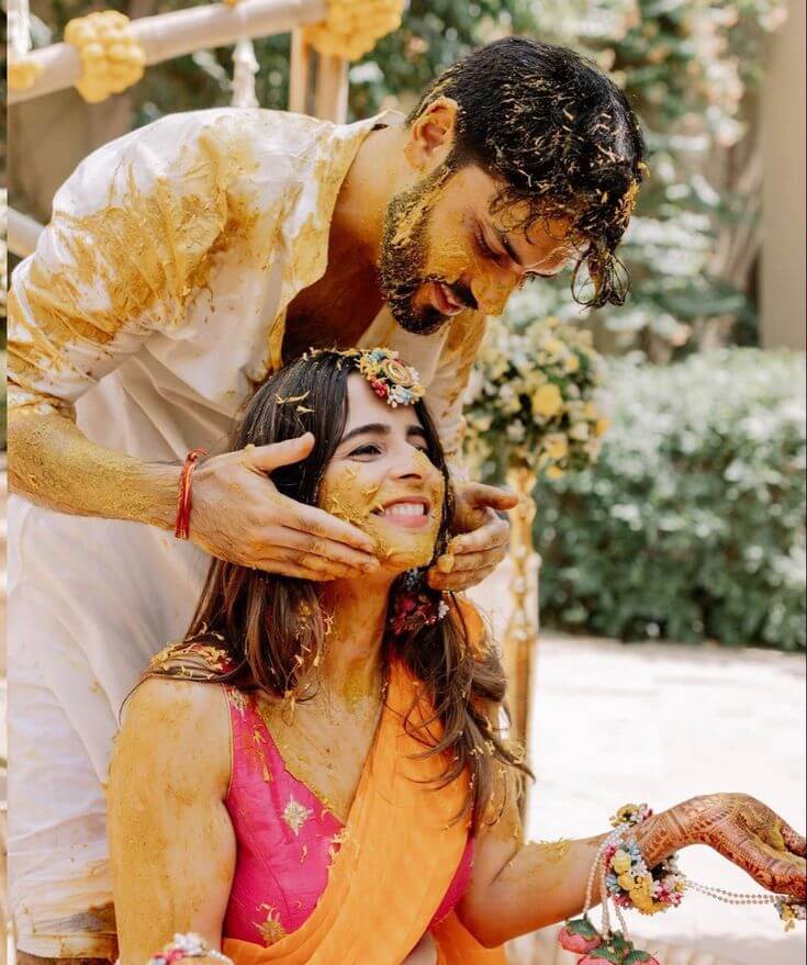 Haldi Ceremony Photoshoot Ideas 4