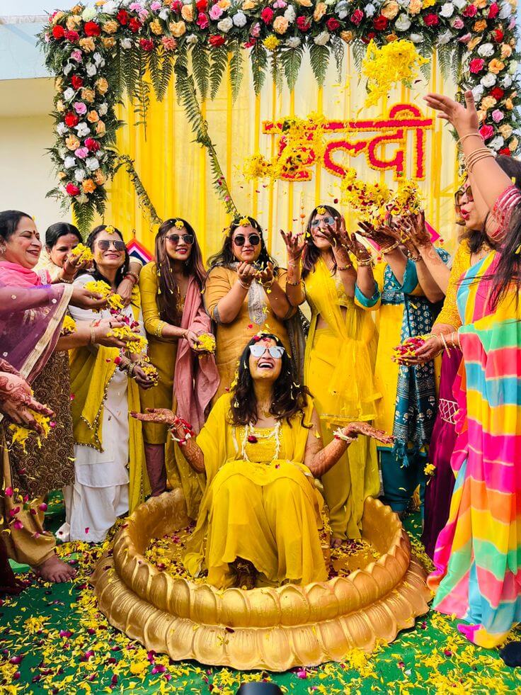 Haldi Ceremony Photoshoot Ideas 6