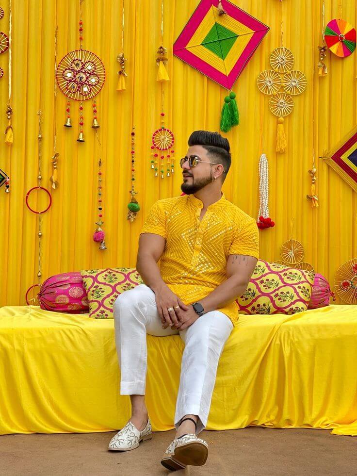 Haldi Poses for Groom 3