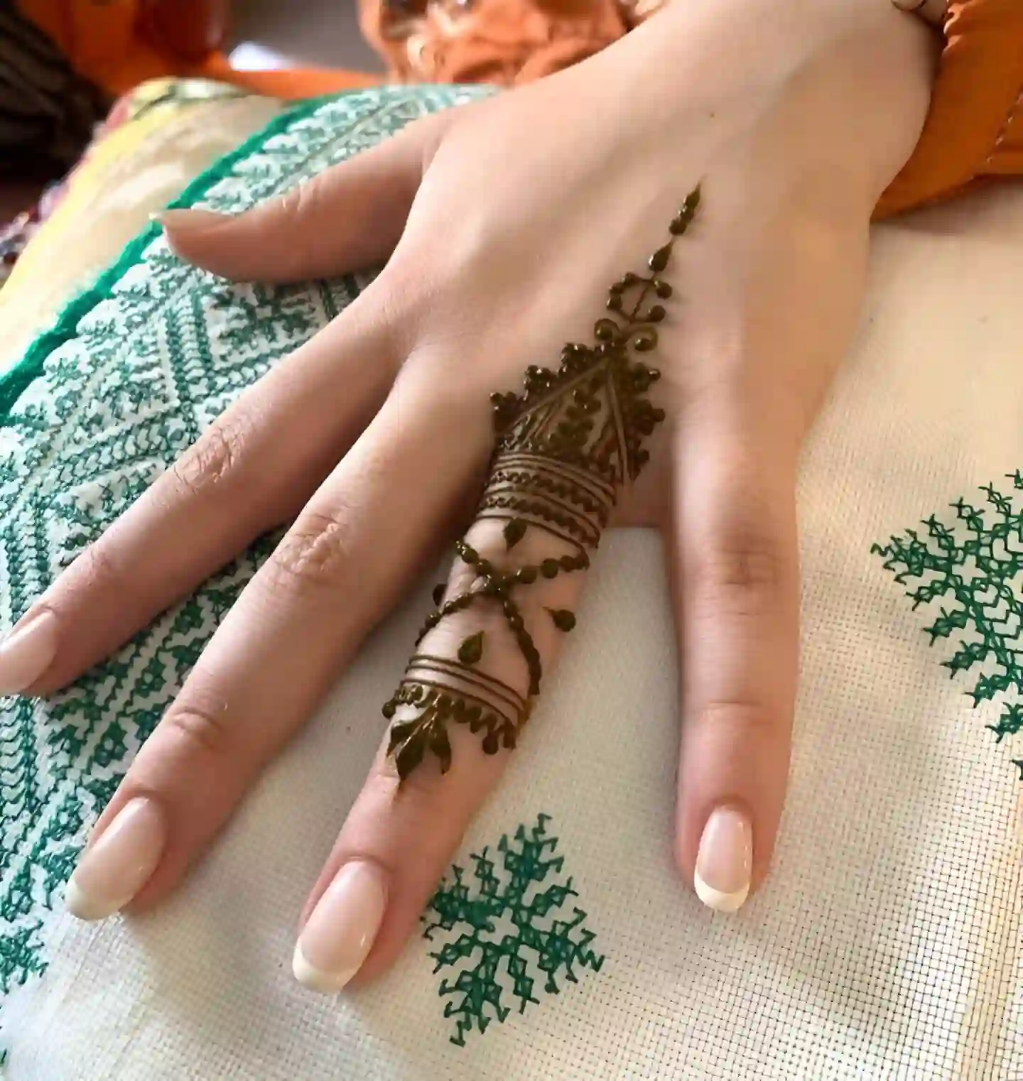 One Finger Mehndi Designs