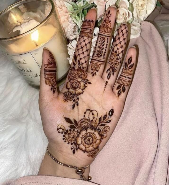 Modern Front Hand Mehndi Designs