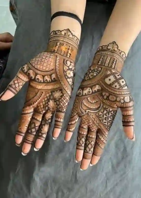 Royal Mehndi Design Front Hand Simple And Beautiful