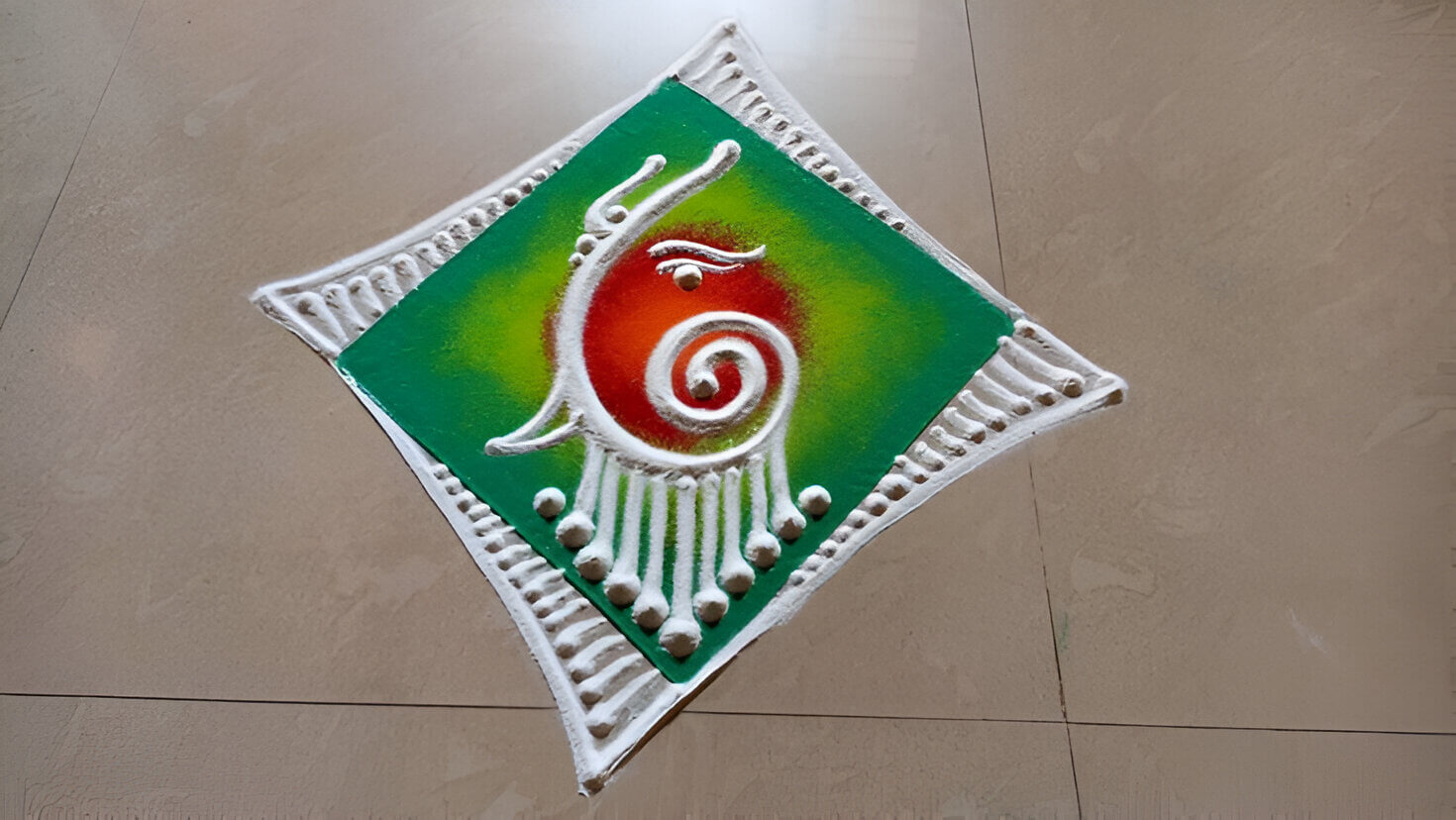 Simple Geometric Rangoli Patterns 3