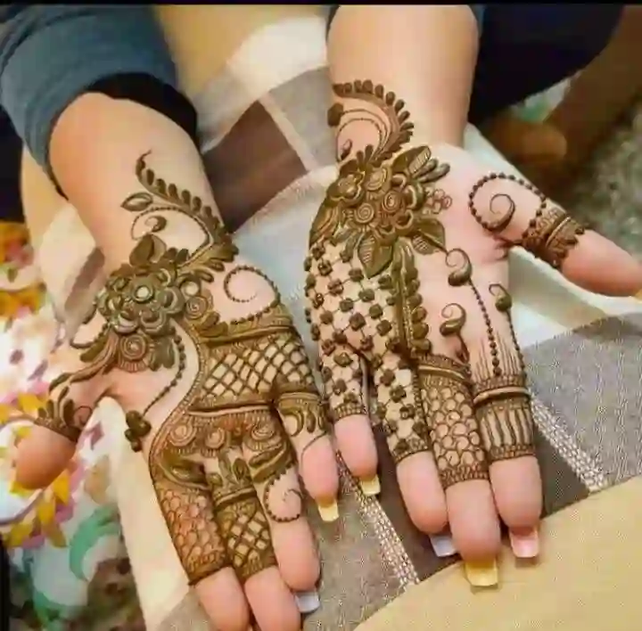 Stylish Front Hand Mehndi Designs