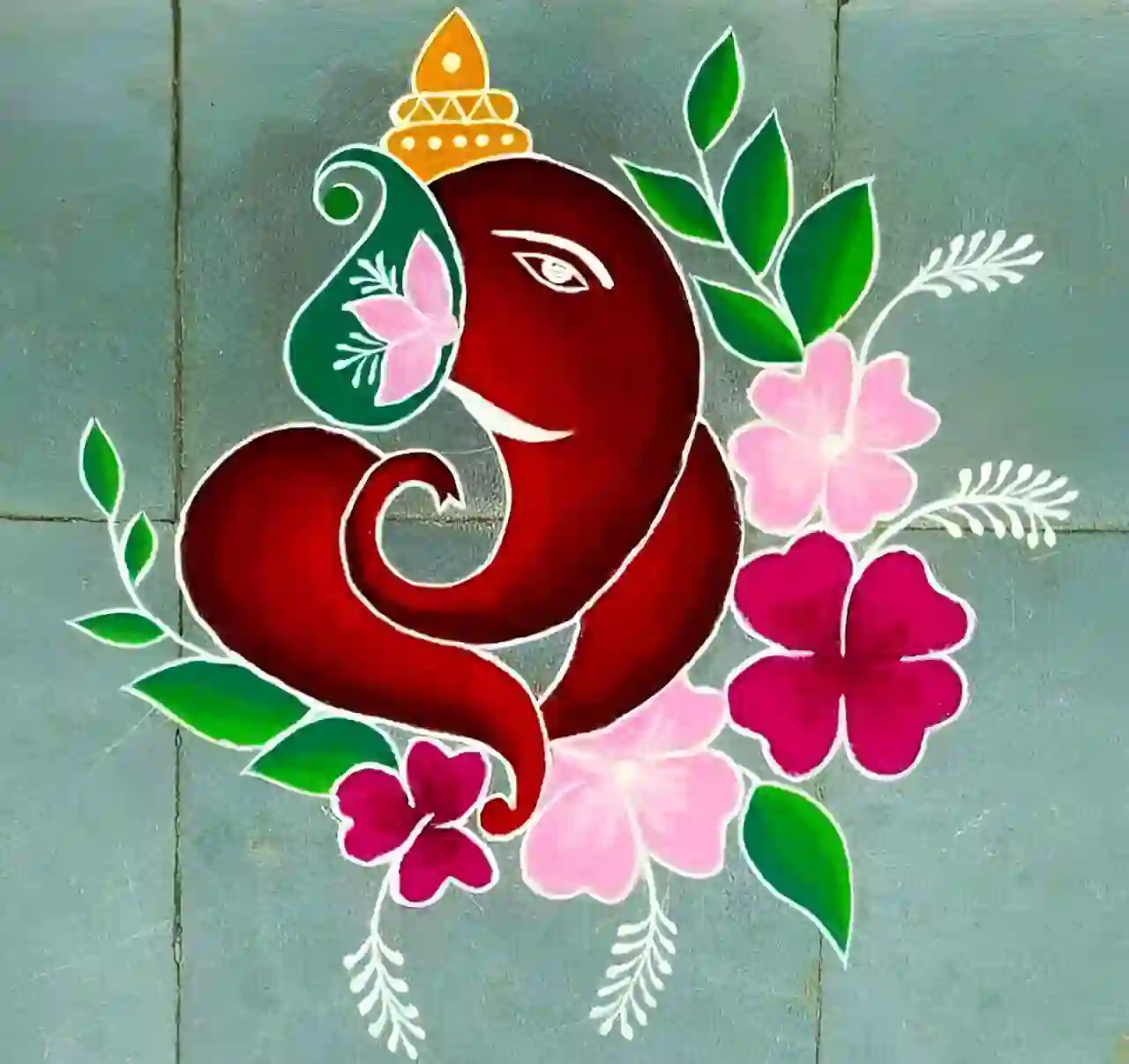 Traditional Rangoli Designs Simple