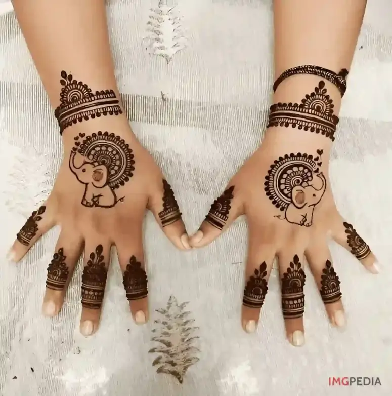 Cute Mehndi Design For Kids