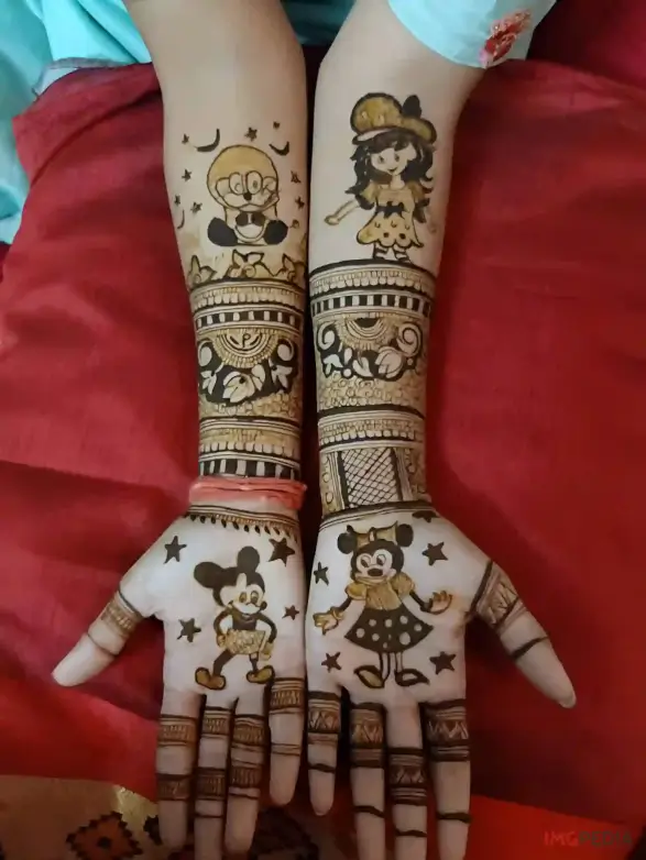 Cute Mehndi Design For Kids Easy