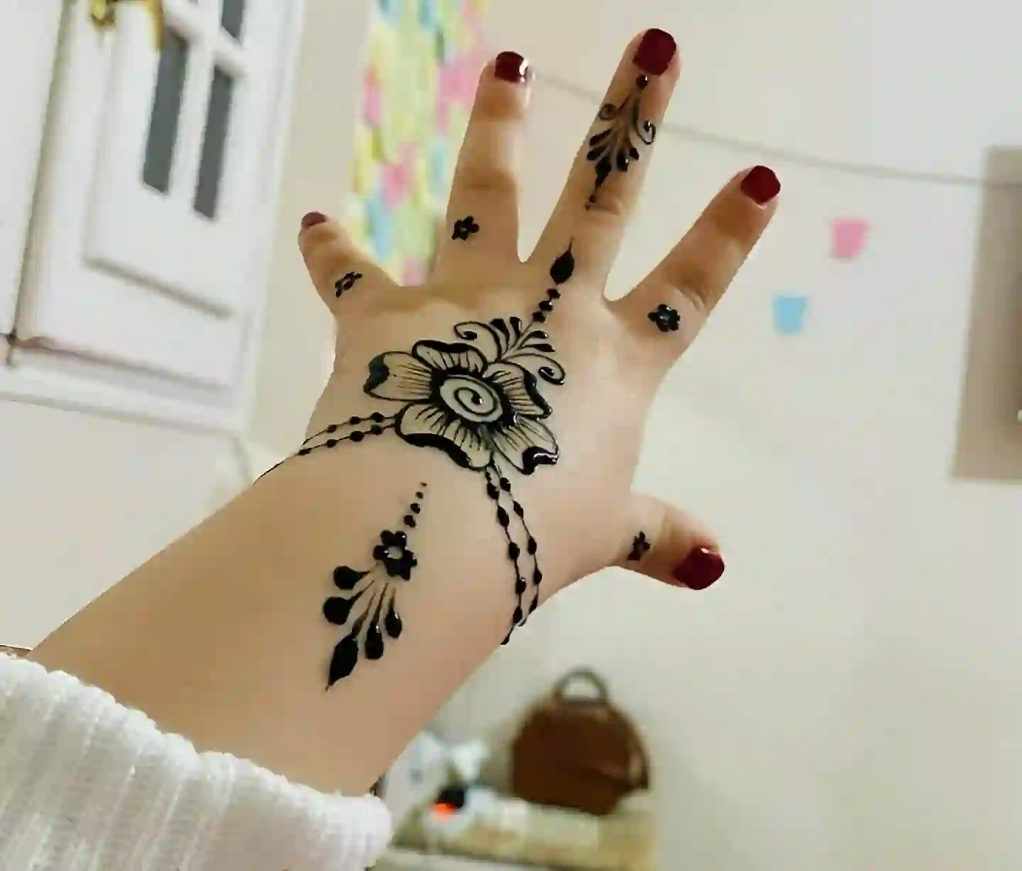 Stylish Floral Mehndi Design