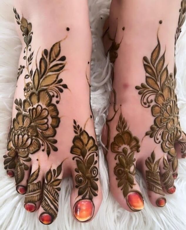 Karwa Chauth Foot Mehndi Design Simple And Easy