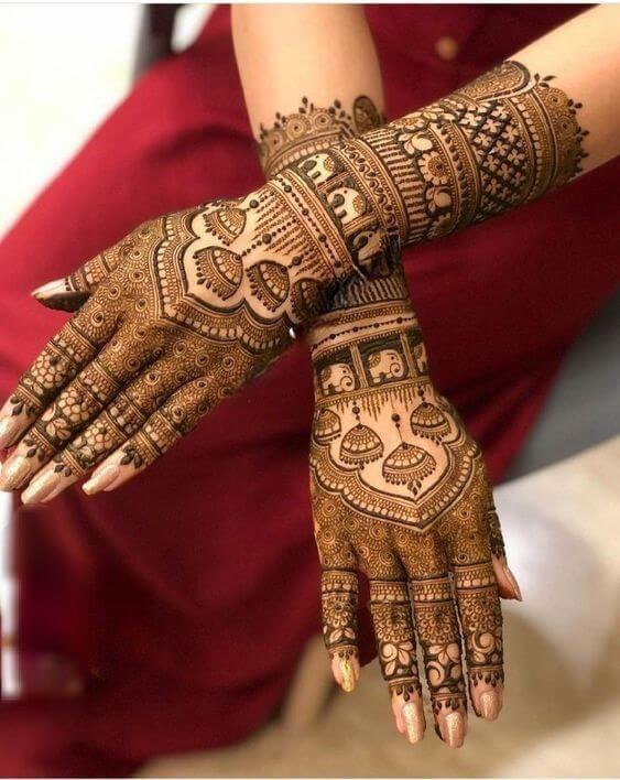 Latest Mehndi Design For Karwa Chauth