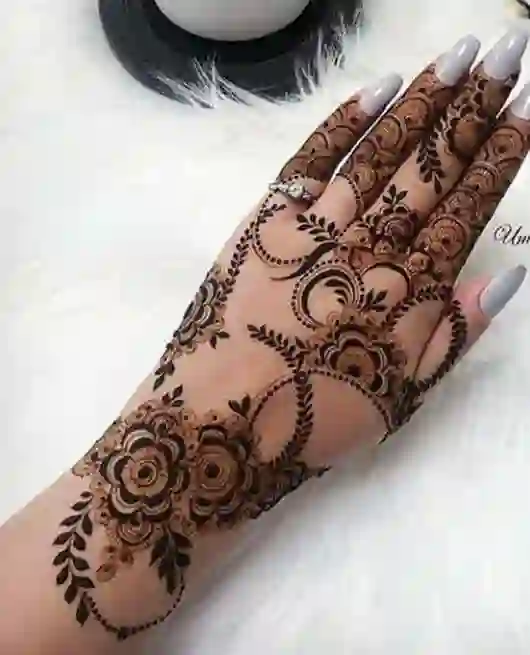 Unique Mehndi Design Back Hand